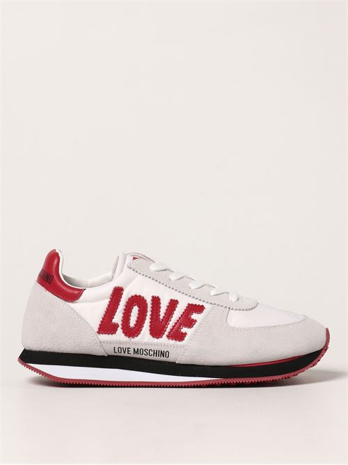 SNEAKERD.WALK25 BIAN/GHIACCIO/ROSSO LOVE MOSCHINO | JA15322G1EIN2/10A